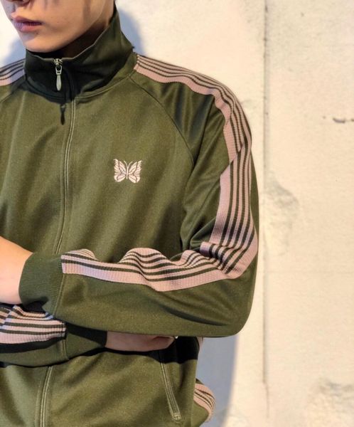 

men's jackets army green needles 21ss men women butterfly embroidery awge needles track jacket high street outerwear 230811, Black;brown