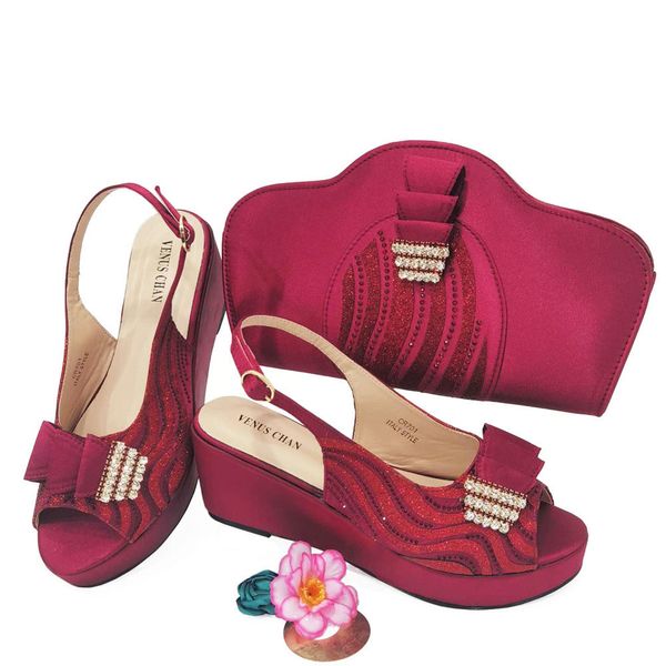 

dress shoes latest shoes and bag set for women italian shoe and bags set designer african women wedding shoes decorated with rhinestone 2308, Black