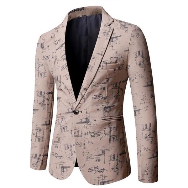 

men's suits & blazers mens fashion high-grade printing suit coat casual wedding business male blazer jacket masculino slim fi272u, White;black