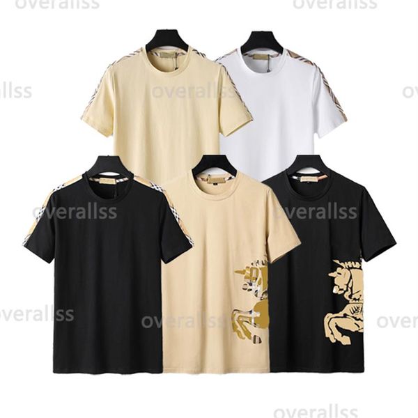

bby summer mens designer burb t shirt casual man womens tees with letters business print short sleeves sell luxury men hip hop281w, White;black