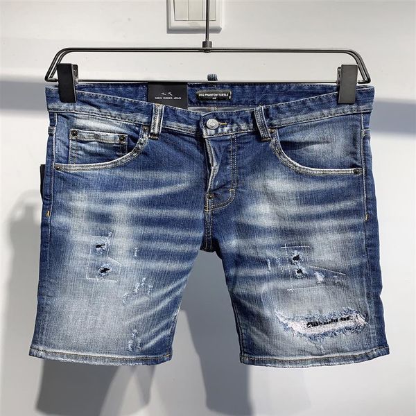 

dsq phantom turtle jeans men jean mens luxury designer skinny ripped cool guy causal hole denim fashion brand fit jeans man washed286l, Blue