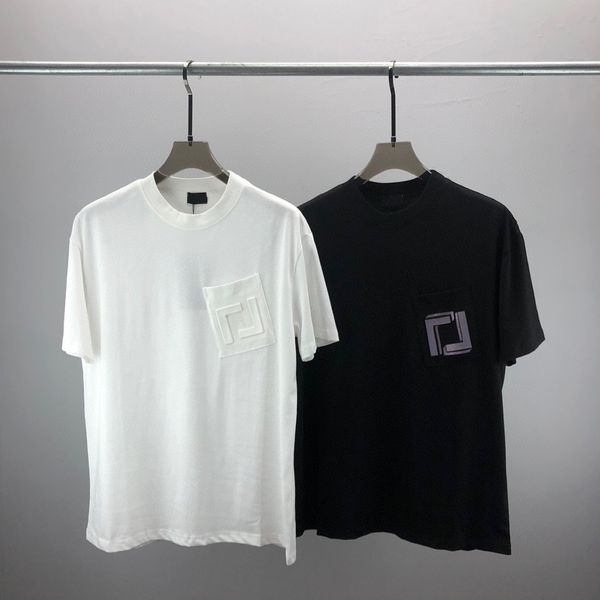 

men's plus tees & polos round neck embroidered and printed polar style summer wear with street pure cotton t-shirts 591, Black
