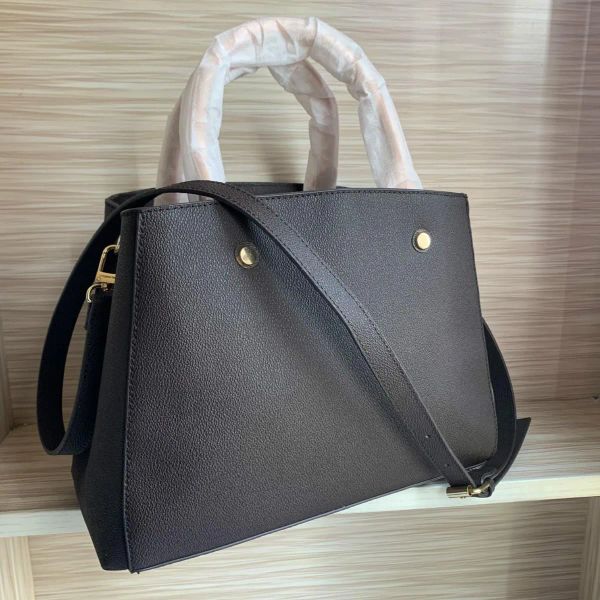 

designer luxury satchel messenger evening bags handbag leather strim handles with shoulder strap crossbody french n41056 bag