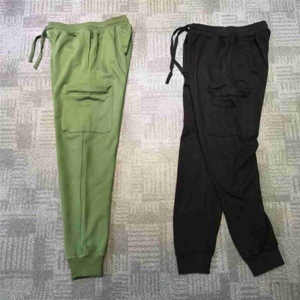 

mens pants joggers track casual side pocket budge long for men women loose trousers m-2xl, Black