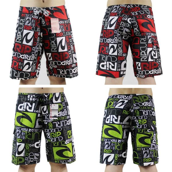 

rip curl polyester low loose bermudas shorts mens board shorts beachshorts quick dry surf pants swim trunks swimwear swim pants sw310q, White;black