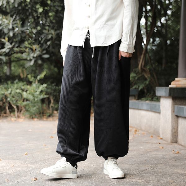 

men's pants autumn cargo for men fashion harem casual jogger sweatpants male hip hop outdoor menwoman trousers streetwear 230811, Black