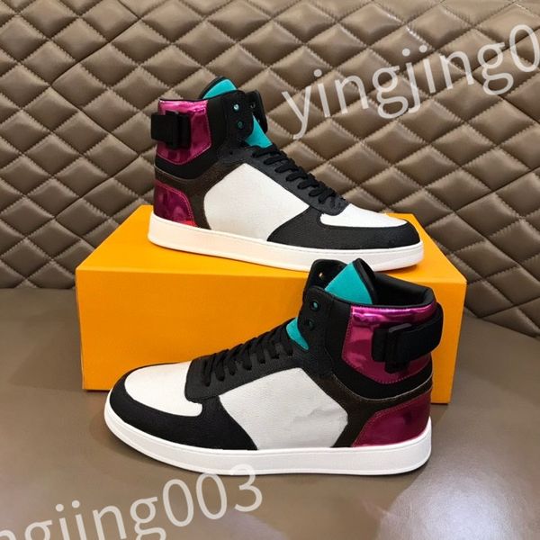 

2023 new luxury designer woven lace-up shoes style sneaker embossed leather sneakers mens womens calfskin shoe rubber platform sole rd0901, Black
