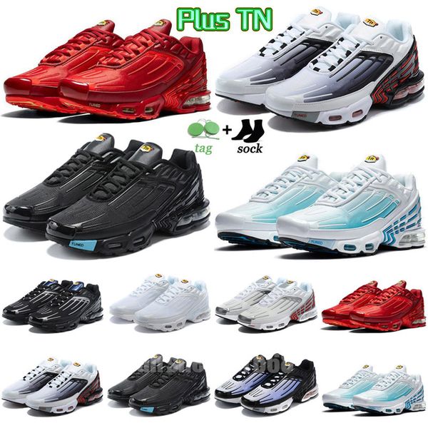 

2023 tn plus running shoes mens black white hyper jade royal sunset university blue metallic teal sneakers sports trainers 40-46
