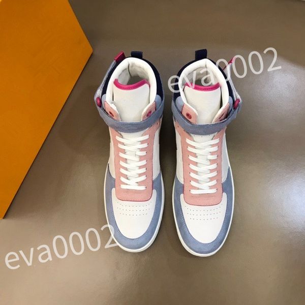 

designer original men women casual shoes black white blue pink mens fashion leather shoe flats sneakers rd0901