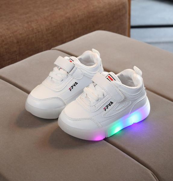 

s new brand cool children sneakers classic led lighting baby girls boys shoes fashion breathable kids casual shoes7502365, Black;red