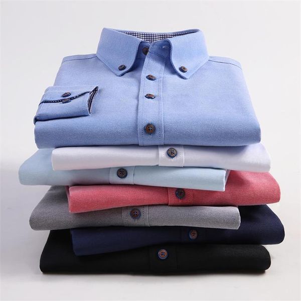 

autumn classic style men's casual long sleeve shirt business fashion slim fit brand male shirts338h, White;black