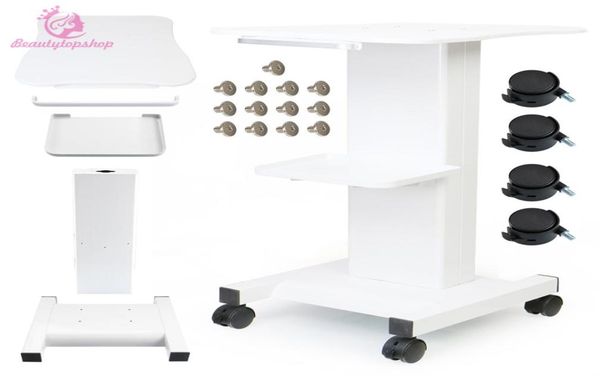 

beauty salon trolley pedestal rolling cart assembled aluminum alloy stand holder for unoisetion cavitation rf ipl beauty equipment1356643