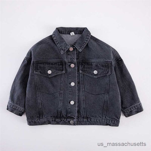 

jackets girls baby's kids coat jacket outwear 2023 elegant thicken spring autumn overcoat outdoor teenagers cotton children's clot, Blue;gray