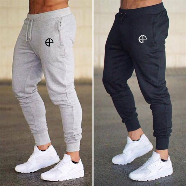 

2019 elastic sports running pants fitness football training slim casual skinny pants low waist long pencil trousers320i, Black