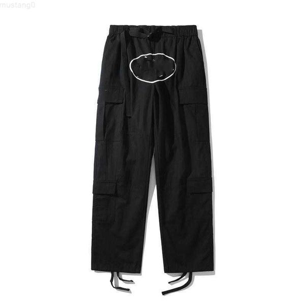 

men cargo pant fashion designer cargos pants women mans corte trouser cityboy fashion trousers comfy casual sweatpants autumn loose 2023 new, Black