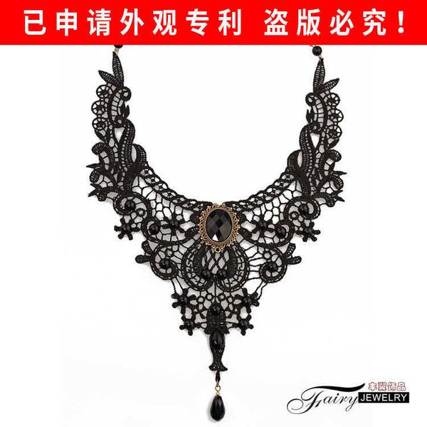 

pendant necklaces strands strings lace women's necklace jewelry black clavicle chain mixed gy127, Silver