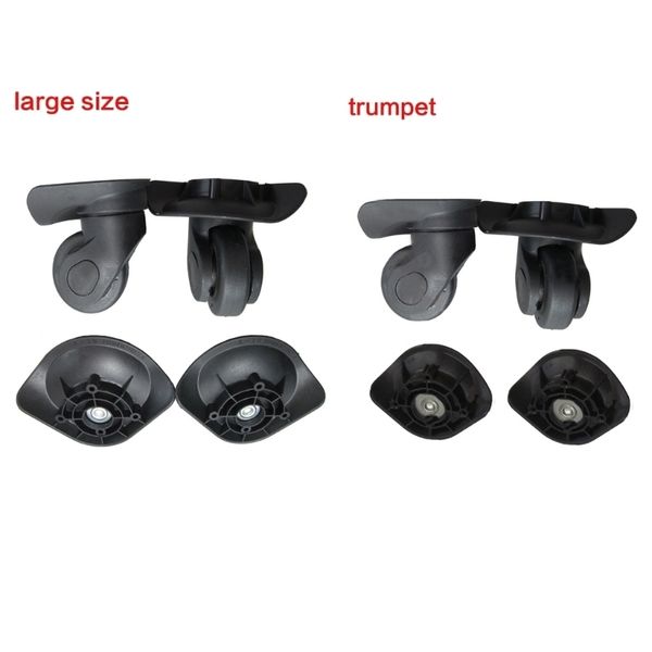 

bag parts accessories 1 pair a19 replacement luggage wheels repair accessories universal luggage mute wheel for travel suitcase luggage 2308, Black