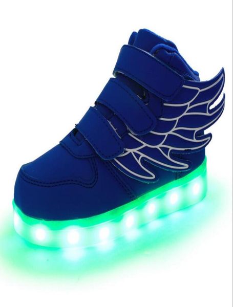 

new and new usb charging led flash shoes the seven color flashing light cycle recharging the builtin lithium battery fine shoes a7396328, Black