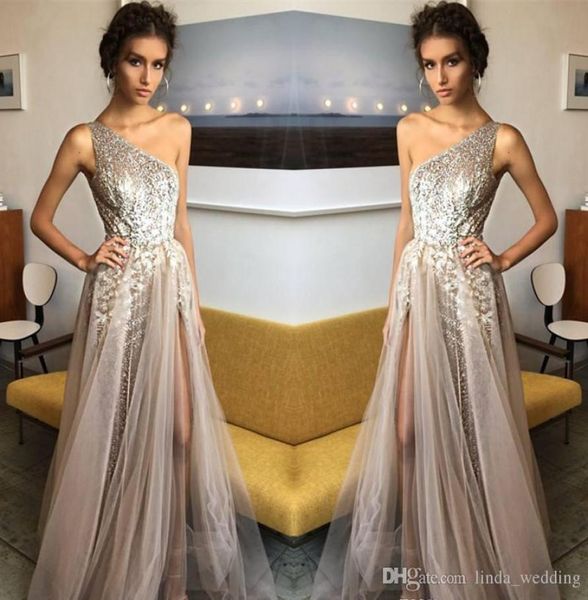 

silver prom dress 2019 one shoulder long formal pageant holidays wear graduation evening party gown custom made plus 2178001, Black