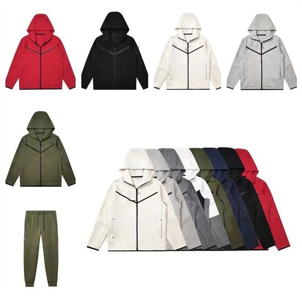 

football tracksuit designer tracksuit men tracksuit men thick tech fleece pants sportswear hoodies jackets space cotton trousers womens bott, Gray