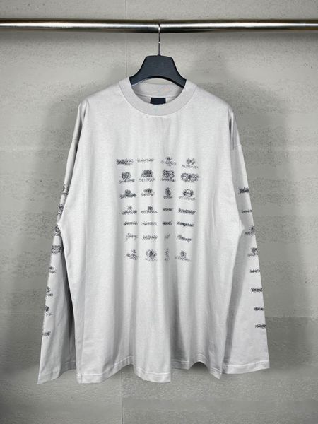 

23ss designer letter hoodies t shirts tee sweatshirt fashion high street short sleeves summer casual t-shirt breathable men women crew neck, Black;brown