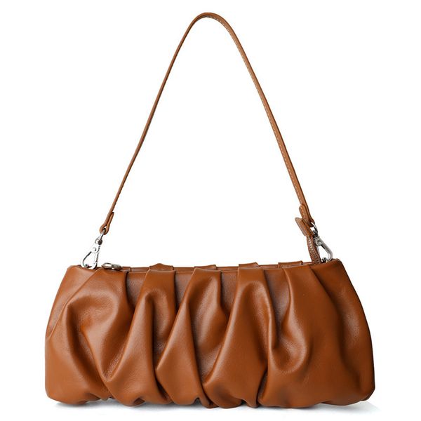 

waist bags arrival genuine cow leather lady fashion folds handbags shoulder bag cloud s4400 230812