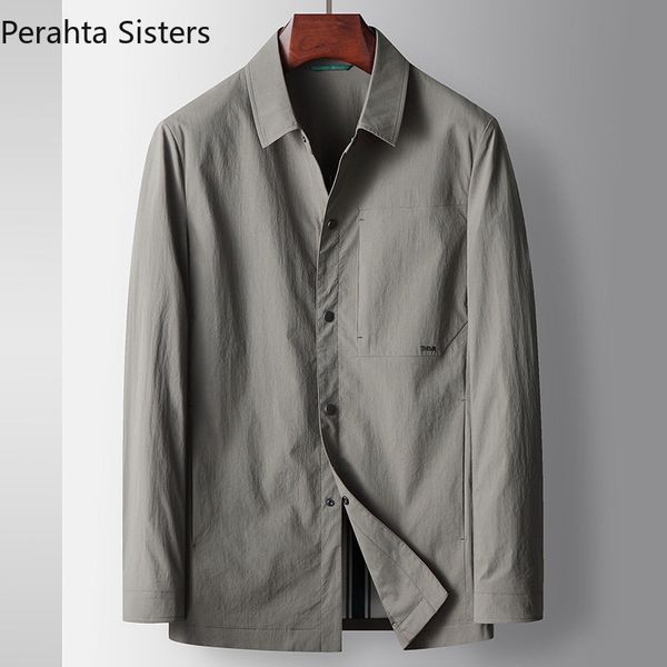 

men's jackets brand 2023 business casual for men spring autumn youth luxury microelastic lapel nonironing coat korean clothing 230811, Black;brown