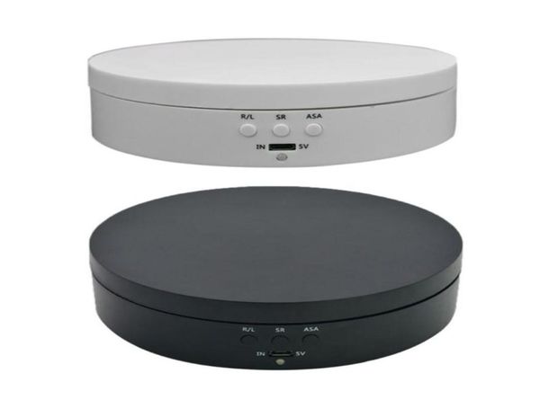 

high power electric rotating jewelry display stand base organizer turntable jewellery packaging tools 2110139241740, Black;white