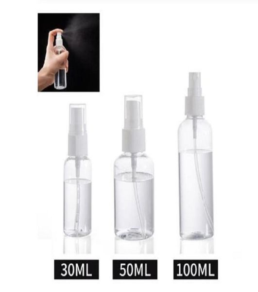 

100ml50ml30ml transparent empty plastic spray bottles refillable bottle perfume atomizer container travel outdoor random color3502502