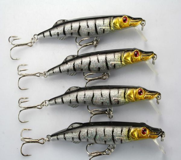 

whole lot 12 fishing lures crank bait minnow crank hooks bass baits hooks 97g109cm 2875360