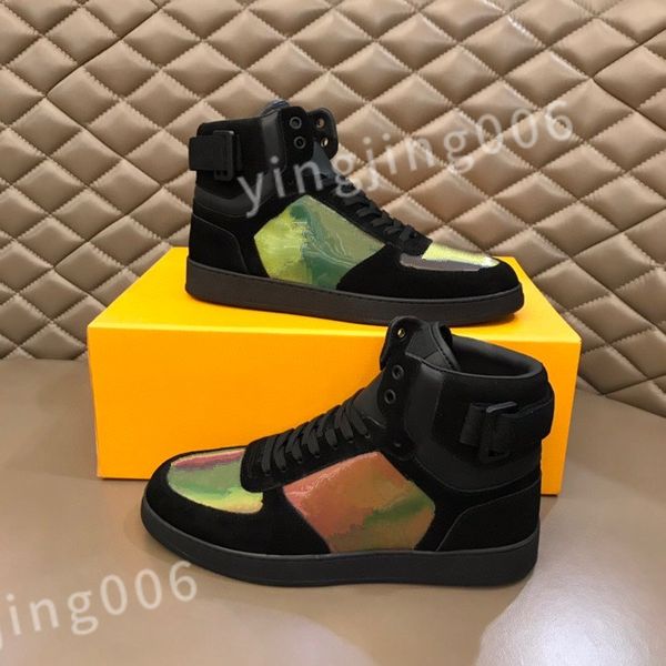 

2023 new luxurys fashion designer casual trainers platform for mens womens extra height and refined details engraved sneakers rd0901, Black