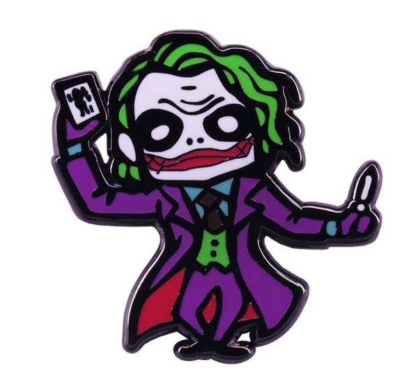 

halloween joker enamel pins funny jaquan metal cartoon brooch backpack hat bag collar lapel badges women fashion jewelry gifts5263357, Blue