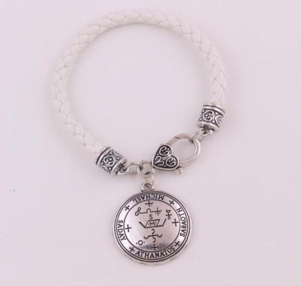 

drop archangel michael talisman in silver tone bronze sigil of michael angelic pendant bracelet jewelry24046078728810, Golden;silver