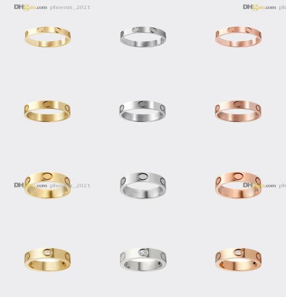 

love ring designer rings carti ring wedding band womenmen luxury jewelry titanium steel goldplated never fade not allergic gold5153068, Silver