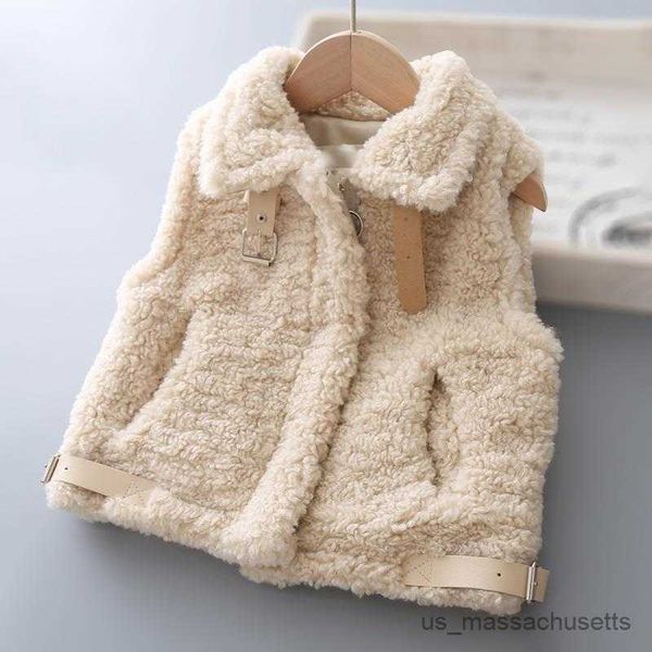 

jackets new fake vest coats girls winter coat baby kids cotton padded thickening warm overcoats children clothing r230812, Blue;gray