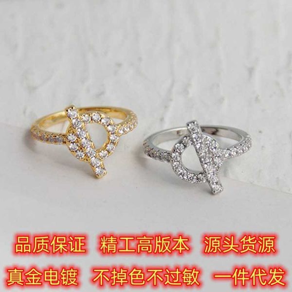 

high-end seiko high edition s925 sterling silver h family full sky star small q pig nose 18k rose gold ring female