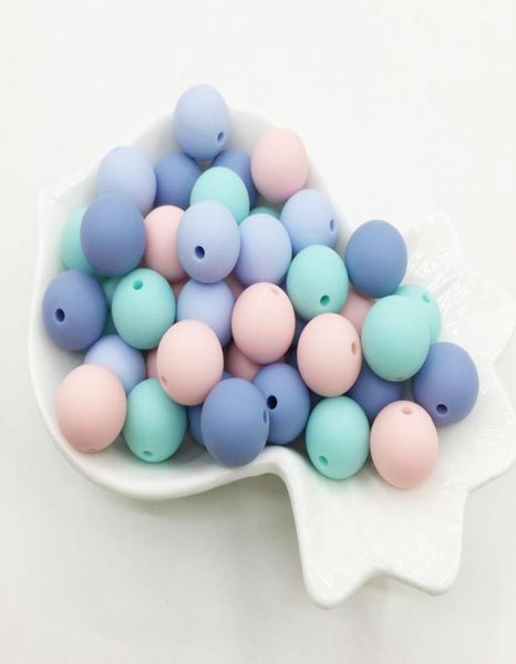 

100pcs1set 15mm silicone teething necklace beads diy jewelry for baby mommy8092155