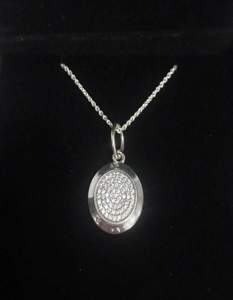 

classical design disc pendant necklace sets original box for p 925 sterling silver signature necklaces women mens gift jewel7954465