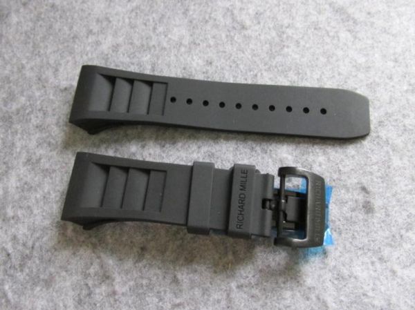 

soft band rubber strap for rafael nadal ntpt rm27 rm35 rm055 rm50 etc watch bracelet band belt sea accessory repair7500712, Black;brown