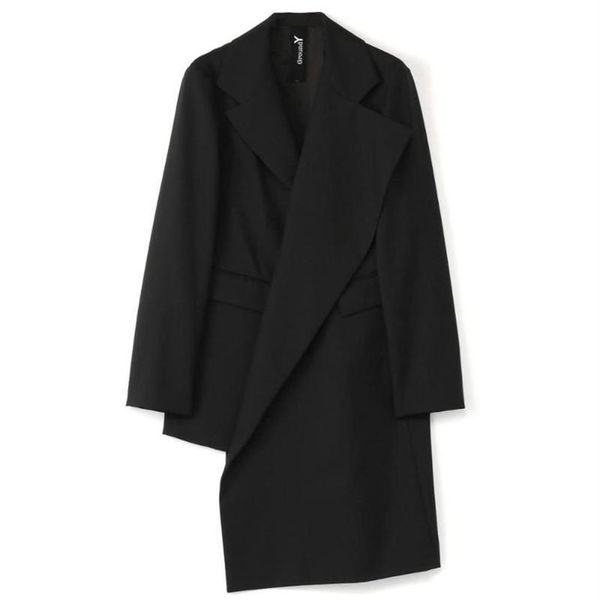

new winter yamamoto asymmetrical jacket jacket men's suit233z, White;black