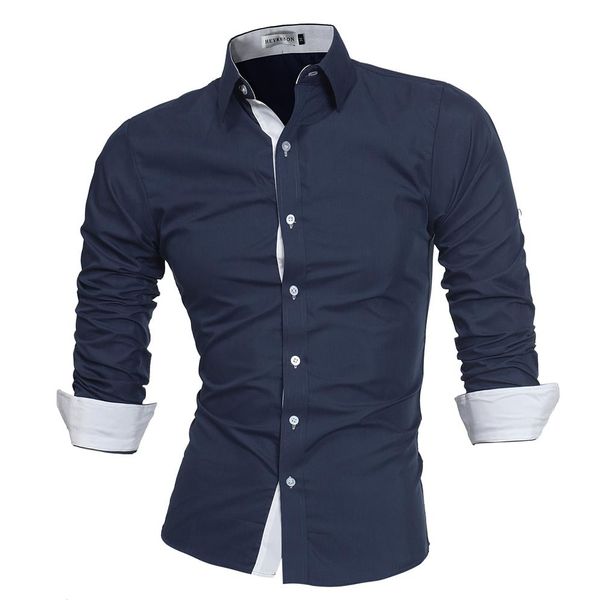 

mens slim fit long sleeve cotton designer shirt casual button business shirt men solid color dress shirts fashion278w, White;black