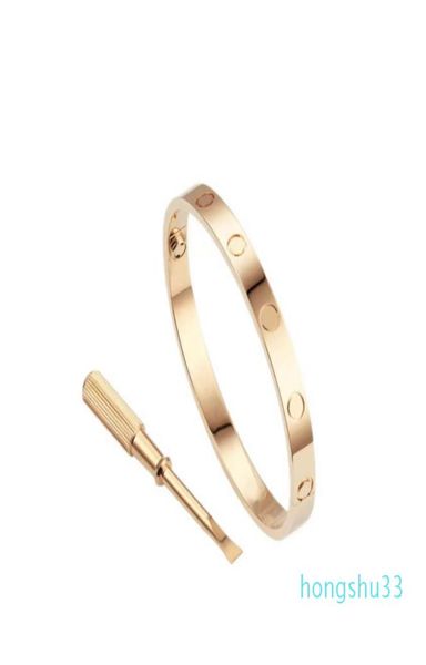 

factory outlet love screw bracelet designer bracelets luxury jewelry women bangle classic 50 titanium steel alloy gold5596352, Black