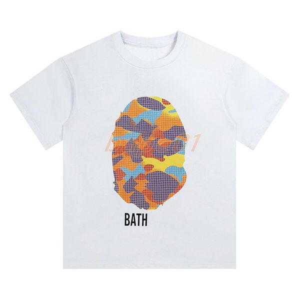 

new arrival t shirt mens designer t shirt ape head pattern fashion men women hip hop tees m-2xl236q, White;black