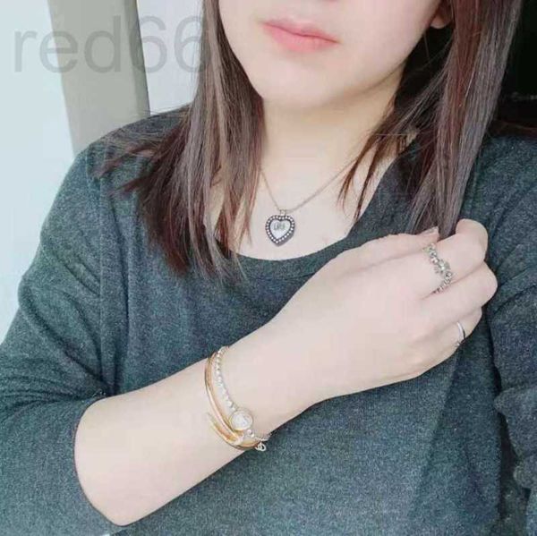

charm bracelets designer new c family gold coin bracelet small fragrance temperament fashion celebrity texture girl inlaid zircon jewelry 17, Golden;silver