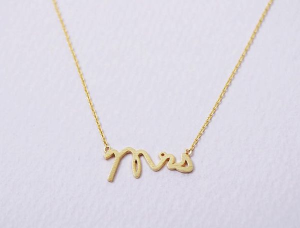 

30pcs english alphabet initials mrs madam mrs necklace small stamped word initial necklace tiny love alphabet letter necklaces2897344, Silver