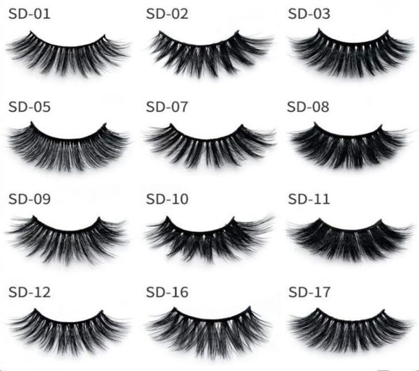 

3d eyelash 17 styles selling 1pairlot siberian strip false eye lashes extension beauty tools4077187