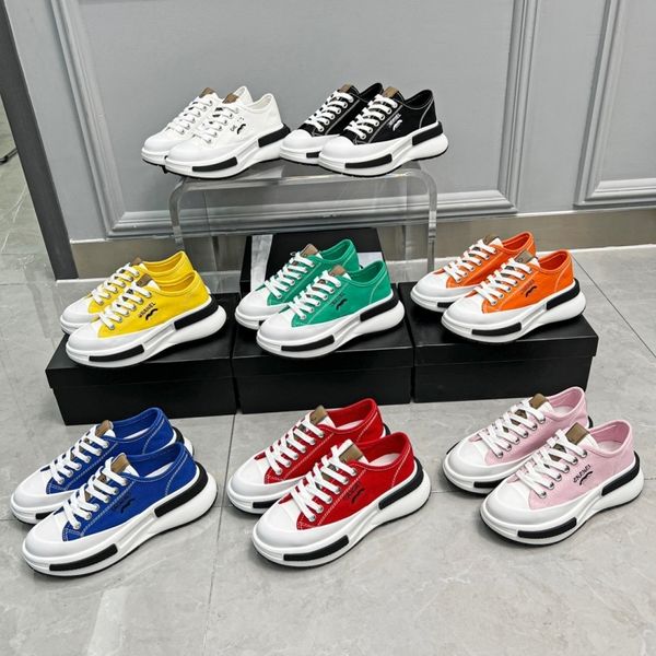

luxury french brand b22 casual shoes classic sponge cake sole fashion new designer shoes canvas thick sole women shoes high end sports shoes, Black