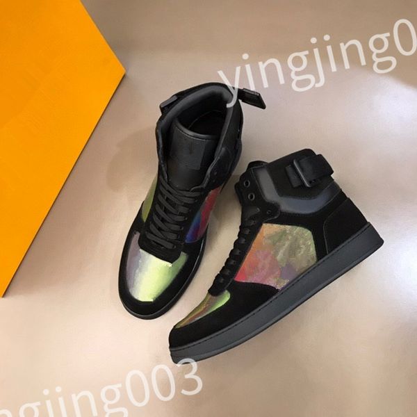 

2023 luxurys designer flat sneaker trainer casual shoes canvas leather white letter overlays fashion platform mens womens low sneakers 35-44, Black