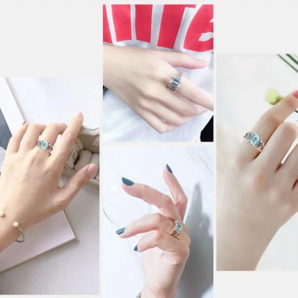 

diamond fashion personality trend couple ring designer lovers rings, Golden;silver
