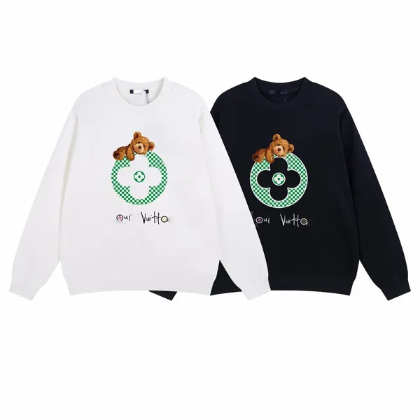 

men's designer hoodie embroidered badge logo men's hoodie women's sweater sweatshirt couple model asian size s-5xl new clothe, Black